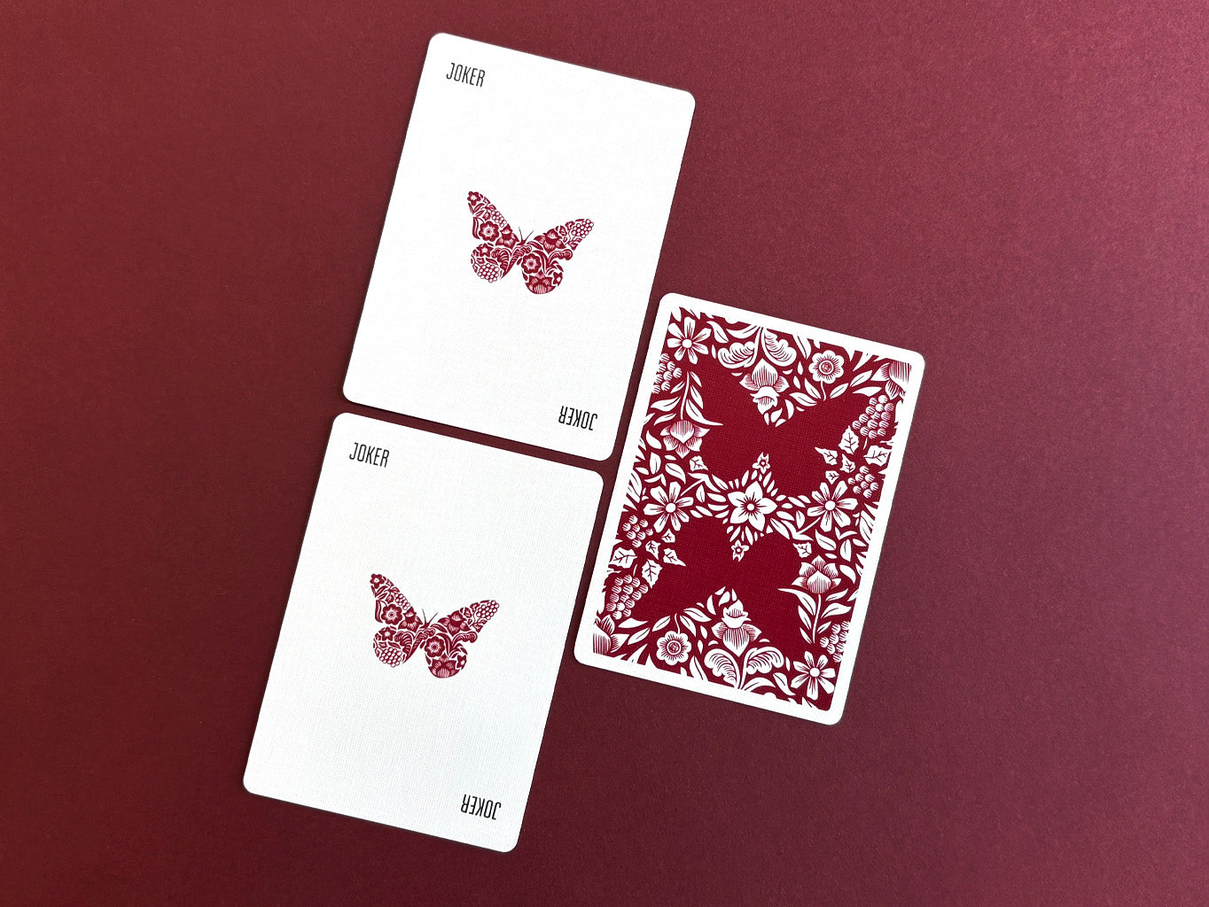 Butterfly Playing Cards Workers Edition V2 (12 Red Decks)