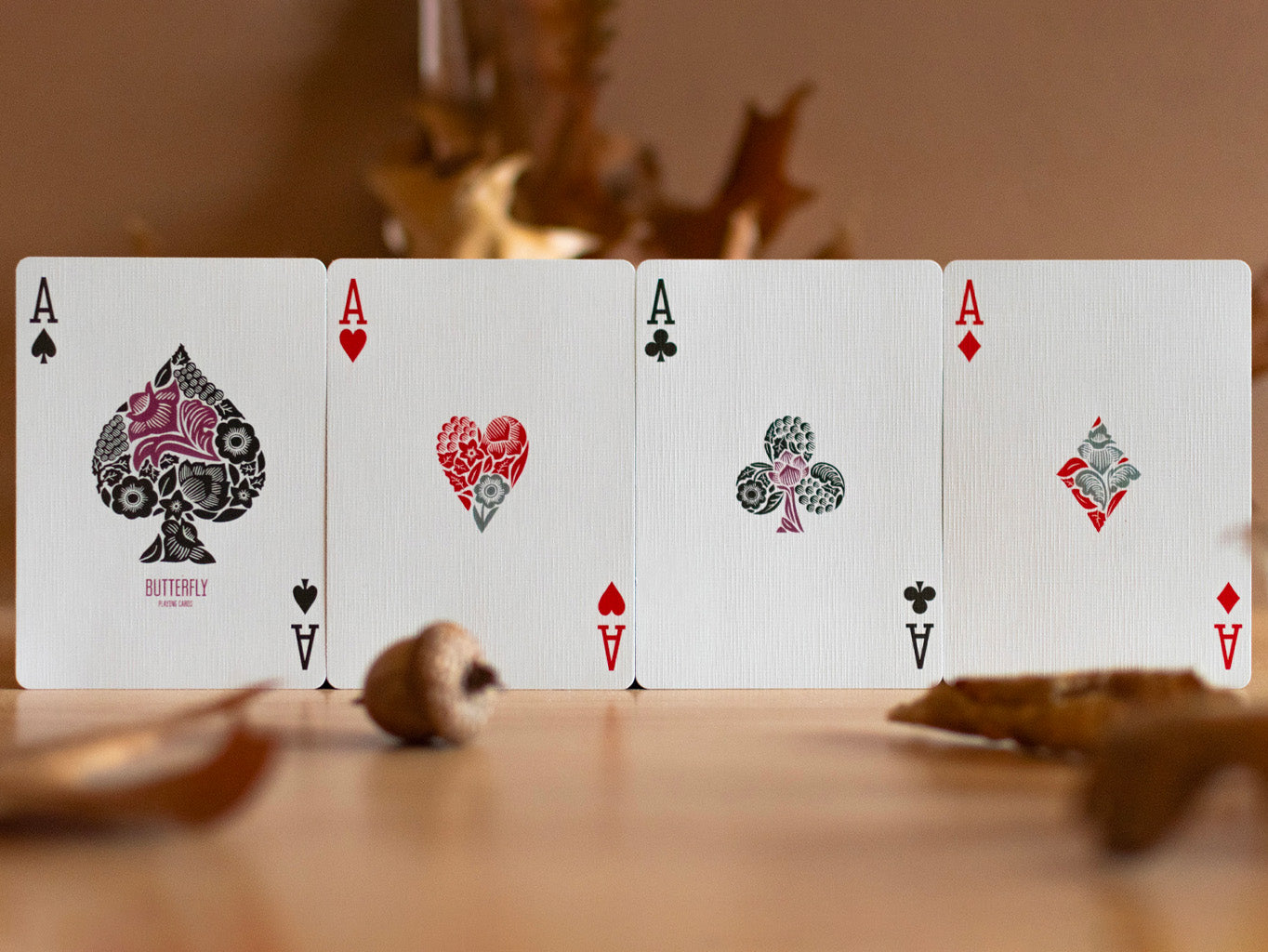 Butterfly Playing Cards Autumn Edition Marked