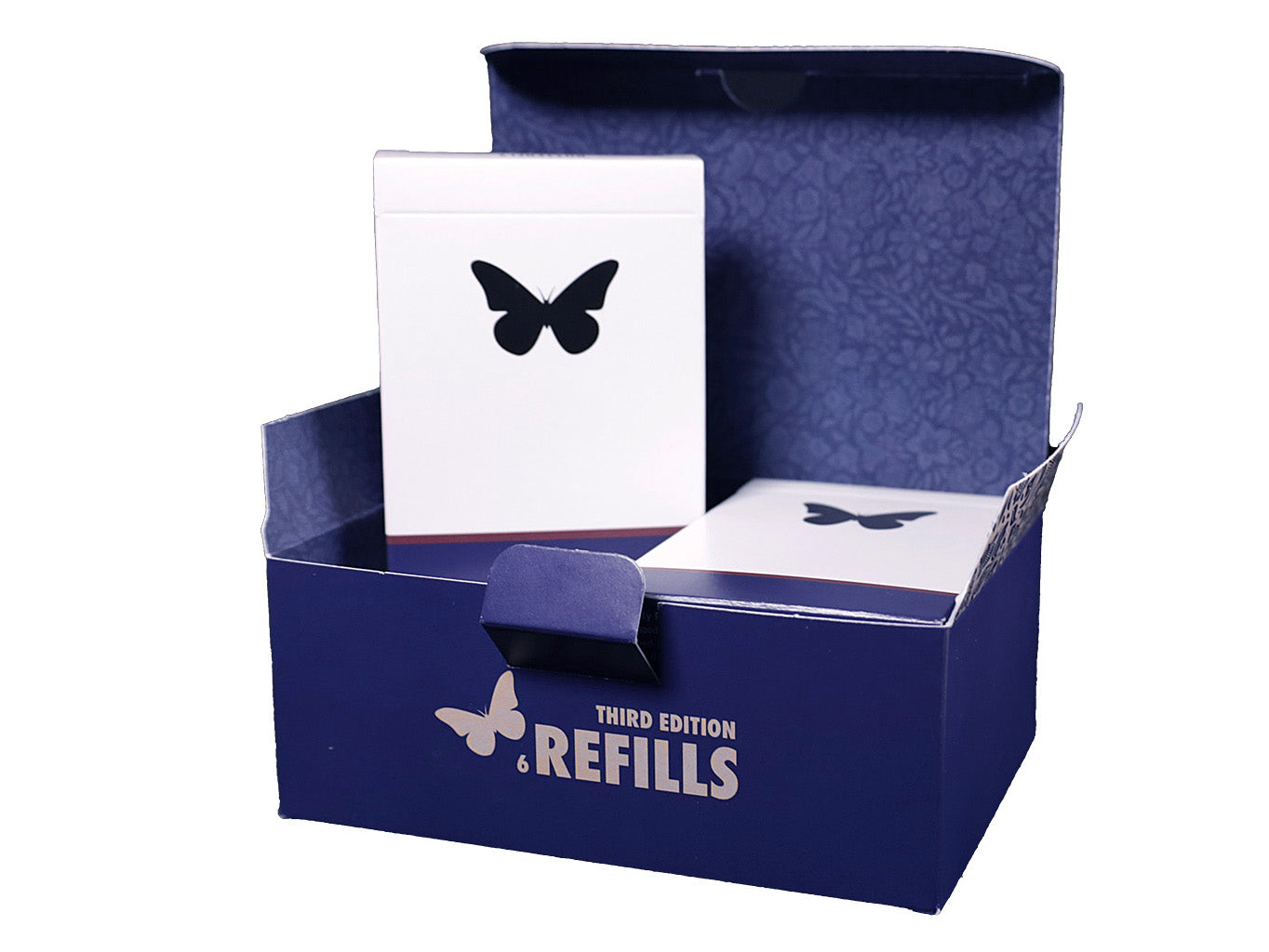 Butterfly Playing Cards 3rd Edition 6 Refills (Blue)