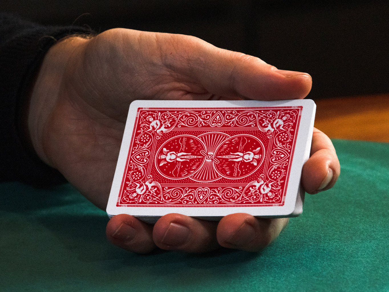 Marked Bicycle Rider Back Playing Cards 2nd Ed. (Red)