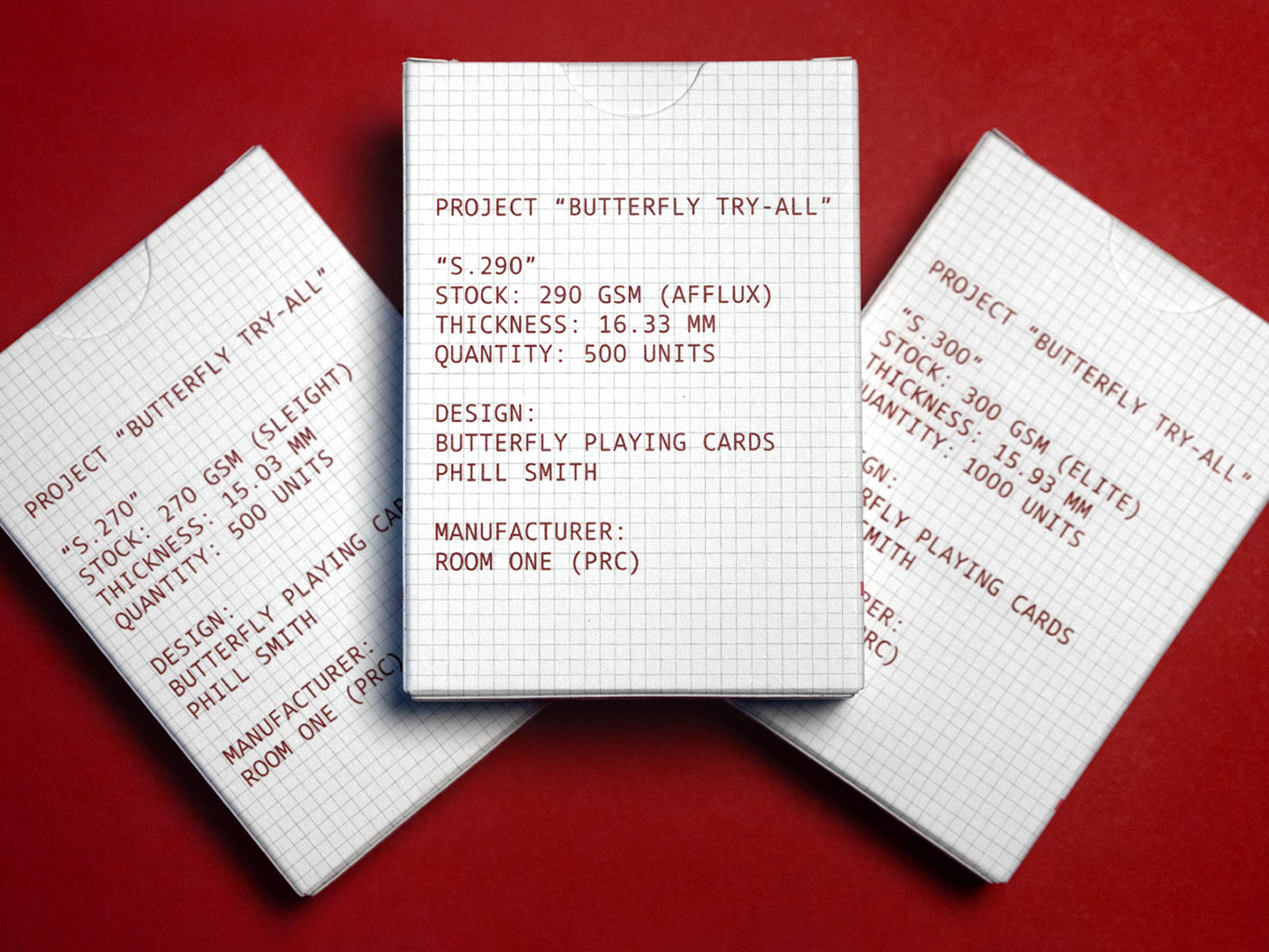 Butterfly Playing Cards Try-All Set (3 Decks)