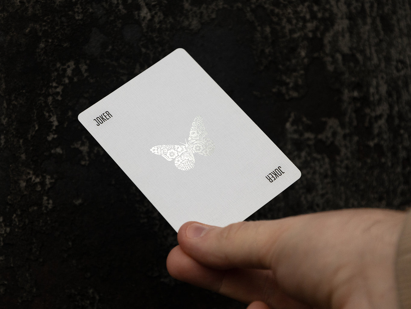 Butterfly Playing Cards Workers Edition Silver