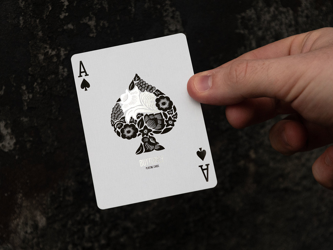 Butterfly Playing Cards Workers Edition Silver