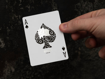 Butterfly Playing Cards Workers Edition Silver