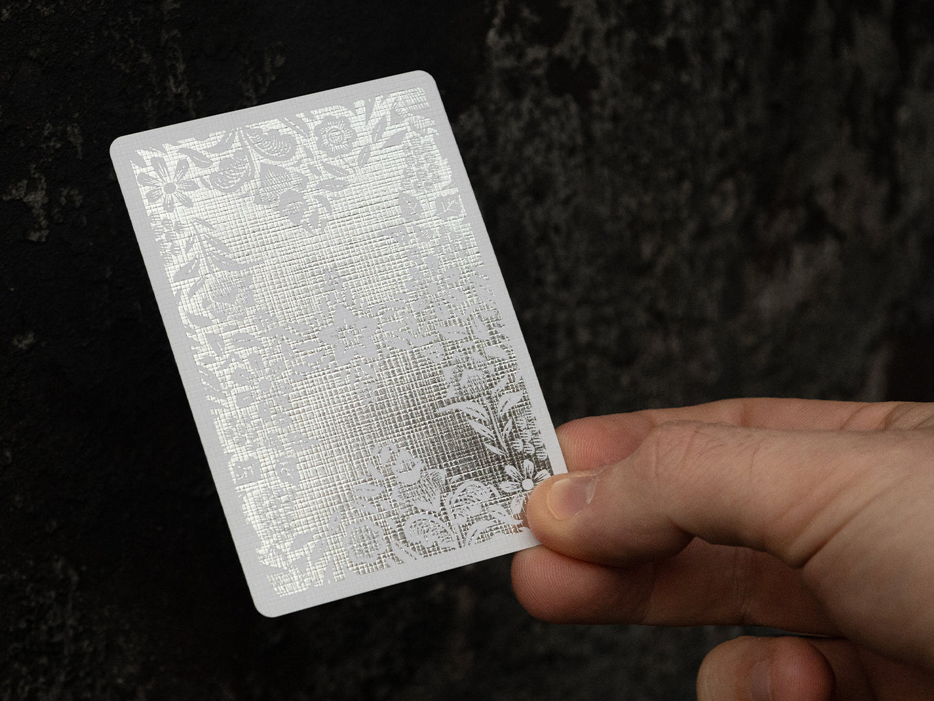 Butterfly Playing Cards Workers Edition Silver