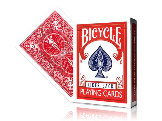 Marked Bicycle Rider Back Playing Cards 2nd Ed. (Red)