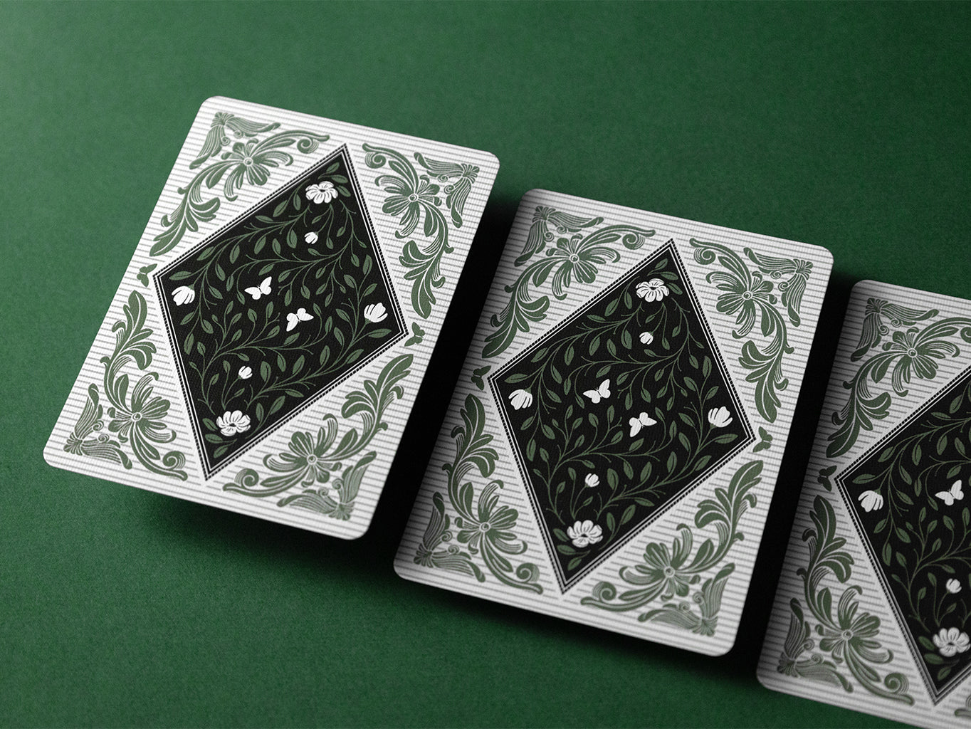 Magnolia White Playing Cards