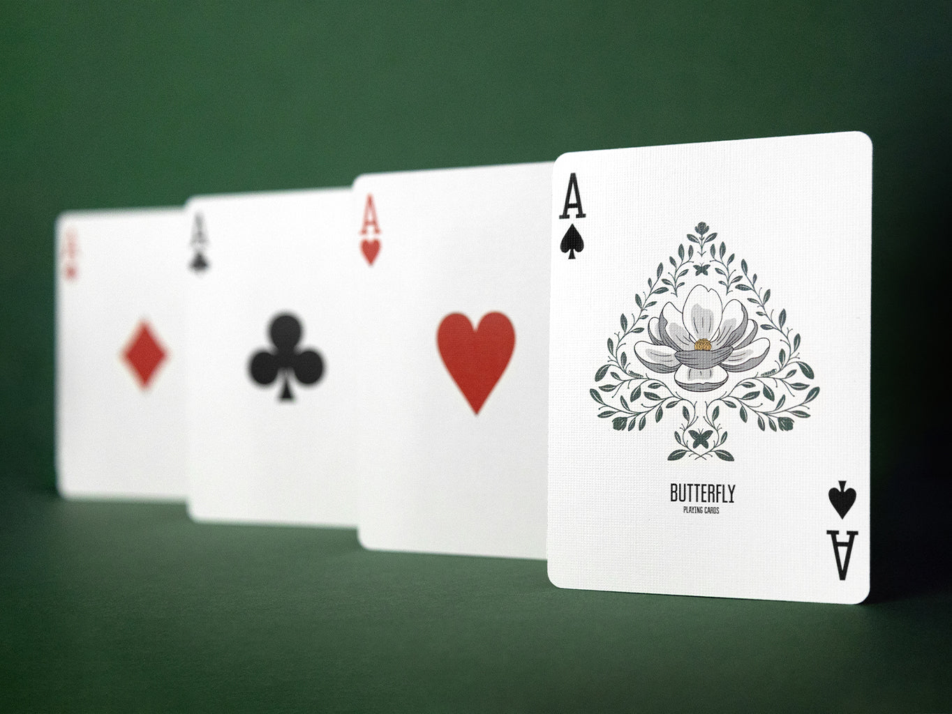 Magnolia White Playing Cards