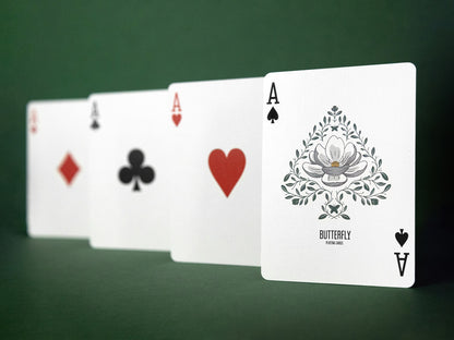 Magnolia White Playing Cards