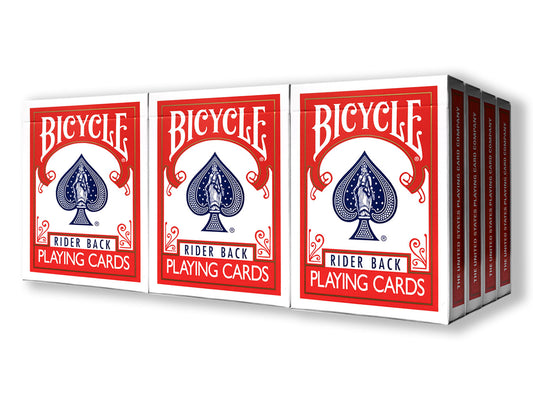Marked Bicycle Rider Back Playing Cards 2nd Ed. (12 Red Decks)