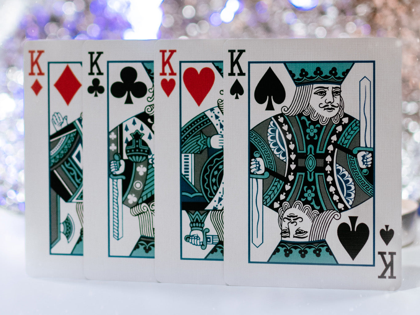 Butterfly Playing Cards Winter Edition Marked