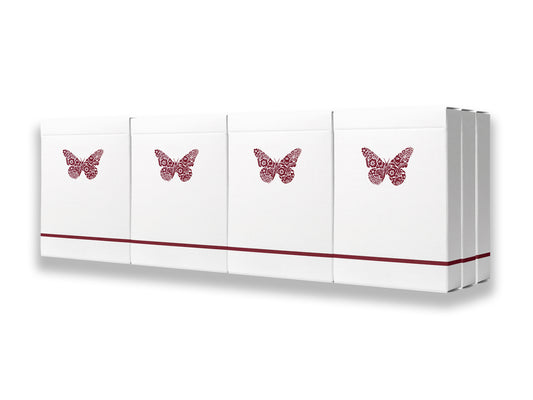Butterfly Playing Cards Workers Edition V2 (12 Red Decks)