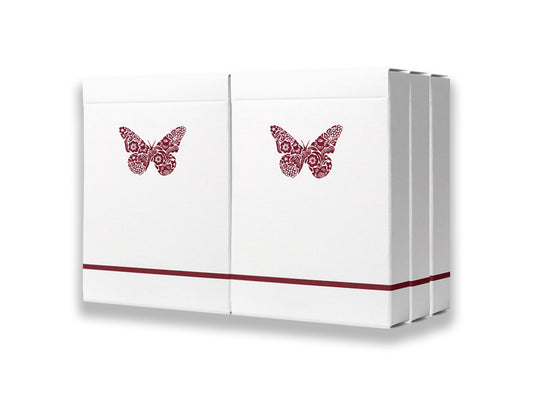 Butterfly Playing Cards Workers Edition V2 (6 Red Decks)